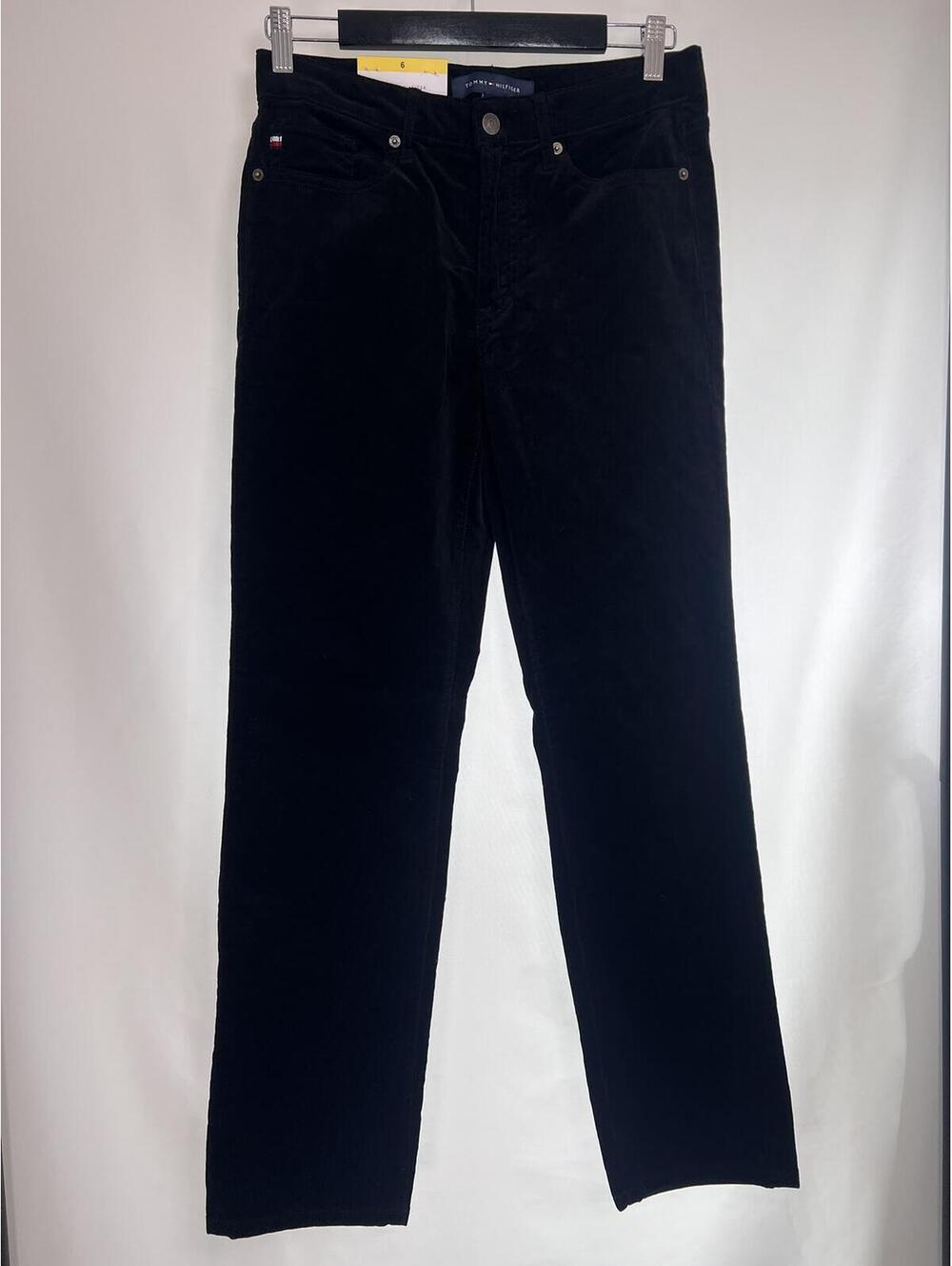 NWT Tommy Hilfiger Black Corduroy Pants Women's 6